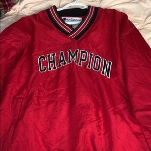 Red Vintage Champion Crew Neck